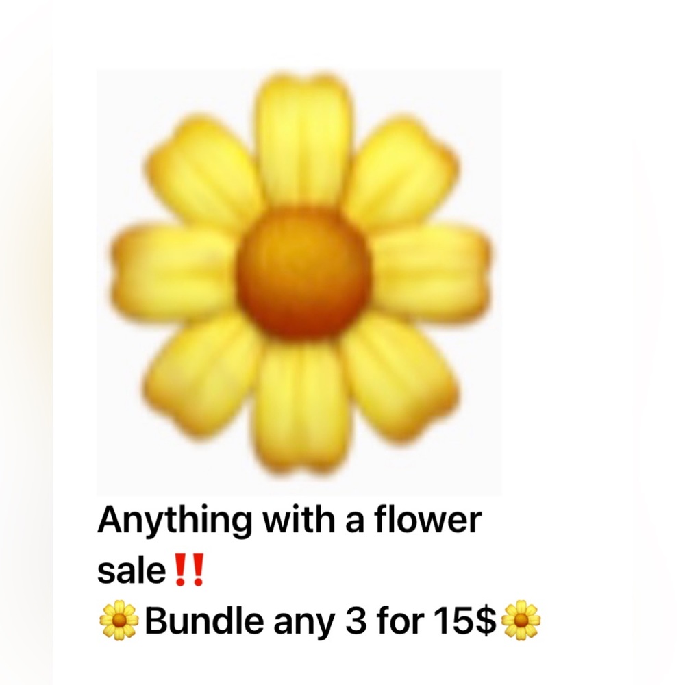 🌼🌼🌼 Bundle any 3 items with a 🌼 for 15$. 3🌼for 15$🌼keep scrolling to see all ‼️